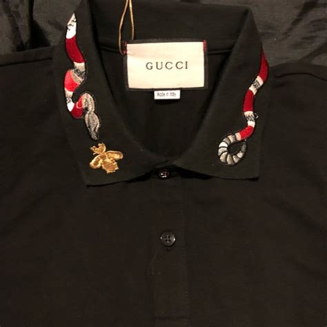 gucci shirt snake collar|gucci polo snake collar.